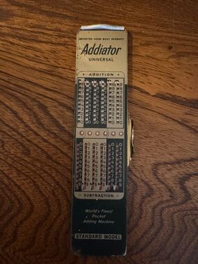 Addiator Universal Pocket Adding Machine made in west Germany